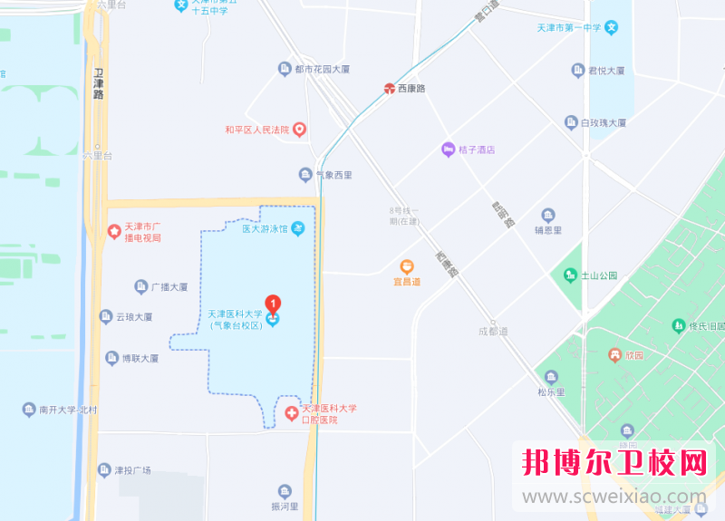 天津醫(yī)科大學地址在哪里，哪個地區(qū)，哪個城市?