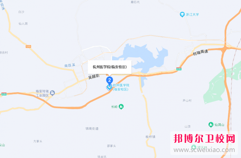 杭州醫(yī)學院地址在哪里，哪個地區(qū)，哪個城市?